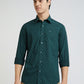 Colorplus Men Green Printed Slim Fit Cotton Blend Casual Shirts