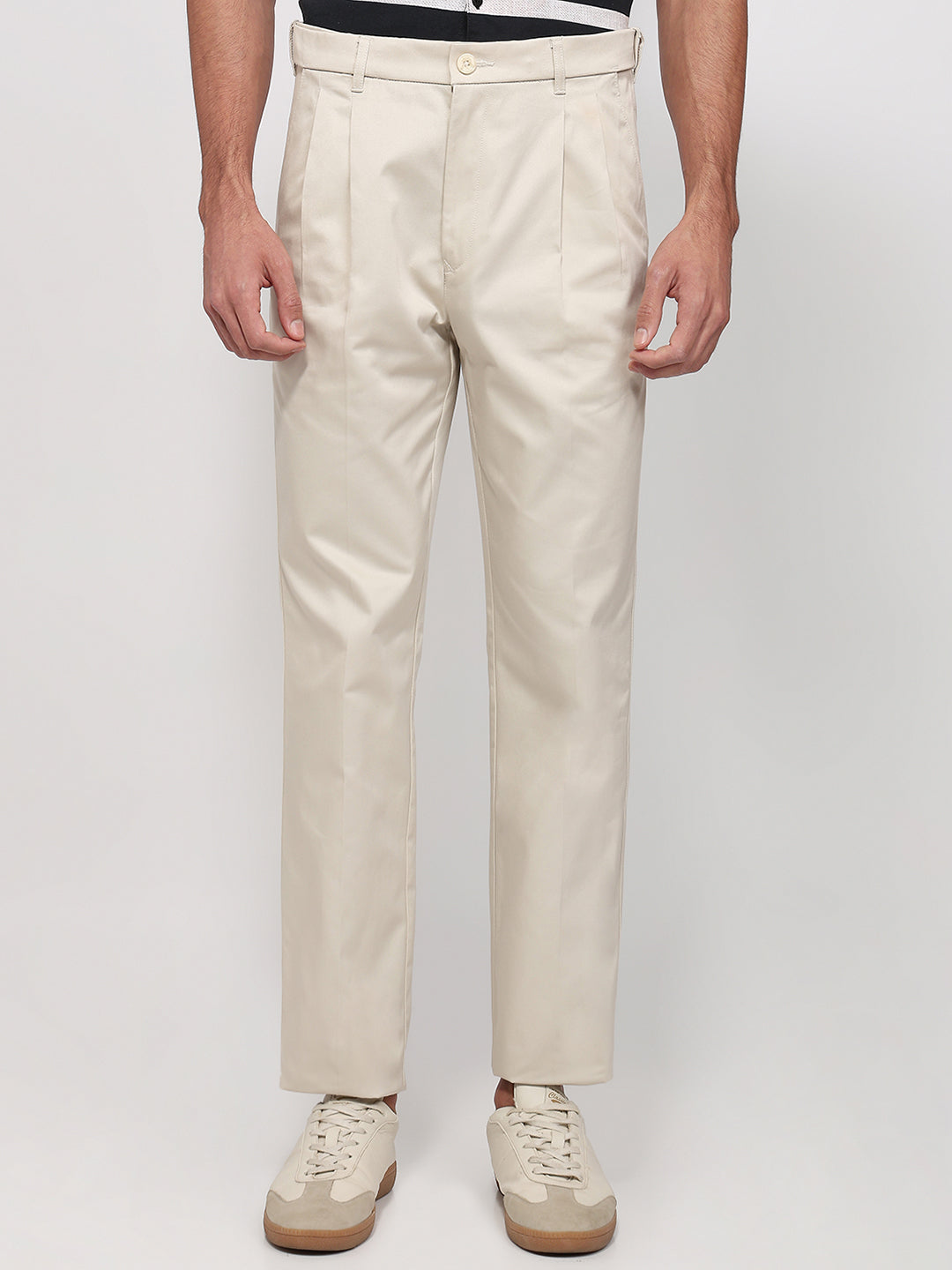 Colorplus Men Fawn Comfort Fit Twill Trouser – MyRaymond