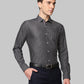 Park Avenue Grey Stripe Slim Fit Cotton Formal Shirt