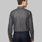 Park Avenue Grey Stripe Slim Fit Cotton Formal Shirt