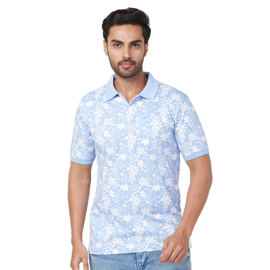 Park Avenue Men Red Print Slim Fit Cotton T-Shirt