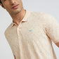 Men Fawn Slim Fit Print Cotton Blend Round Neck Collar Polo T-Shirt