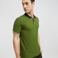 Men Slim Fit Blue Polo