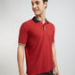 Men Slim Fit White Polo