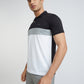 Park Avenue Men Black Cut & Sew Slim Fit Cotton Blend T-Shirt