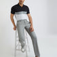 Park Avenue Men Black Cut & Sew Slim Fit Cotton Blend T-Shirt