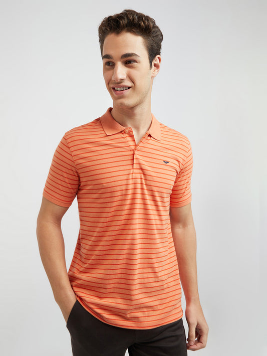 Men Slim Fit Green Polo