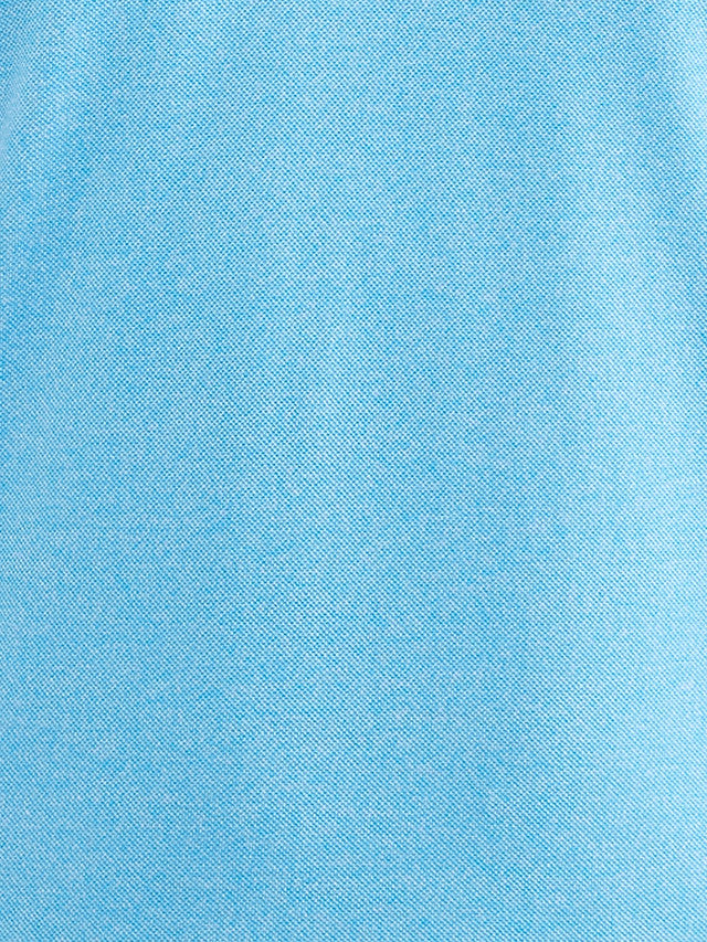 Park Avenue Blue Solid Slim Fit Cotton Blend T-Shirt