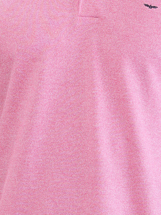 Park Avenue Pink Solid Slim Fit Cotton Blend T-Shirt