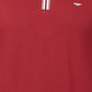 Park Avenue Red Solid Slim Fit Cotton Blend T-Shirt