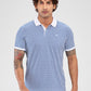 Park Avenue Men Blue Slim Fit Printed Polo Neck Collar T-Shirt