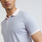 Park Avenue Pink Printed Slim Fit Cotton Blend T-Shirt