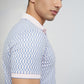 Park Avenue Pink Printed Slim Fit Cotton Blend T-Shirt