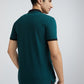 Park Avenue Men Green Slim Fit Solid Polo Neck Collar T-Shirt