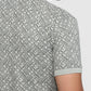 Park Avenue Men Grey Slim Fit Print Polo Neck Collar T-shirt