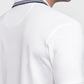 Park Avenue Men White Slim Fit Solid Polo Neck Collar T-shirt