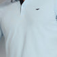Park Avenue Men Blue Slim Fit Solid Polo Neck Collar T-shirt