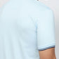 Park Avenue Men Blue Slim Fit Solid Polo Neck Collar T-shirt