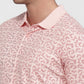 Park Avenue Men Pink Slim Fit Print Polo Neck Collar T-shirt