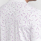 Park Avenue Men White Slim Fit Print Polo Neck Collar T-shirt