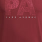 Park Avenue Red Printed Slim Fit Lycra Cotton Blend T-Shirt