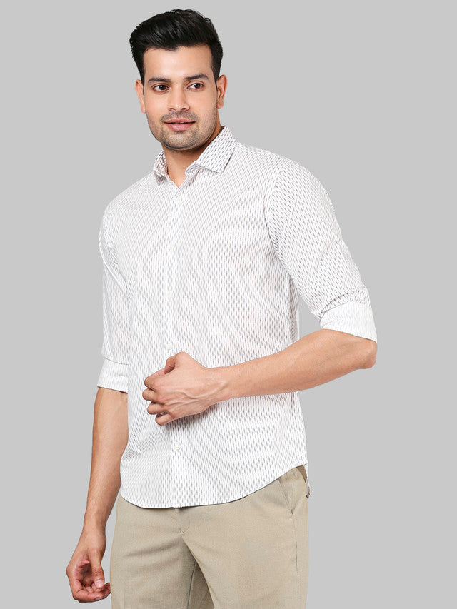 Park Avenue White Casual Shirt 