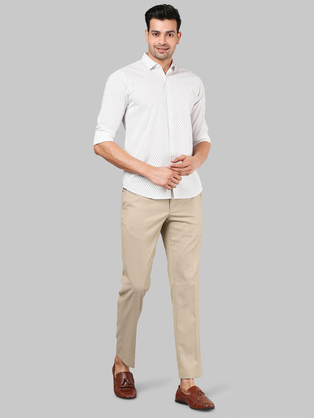 Park Avenue White Casual Shirt 