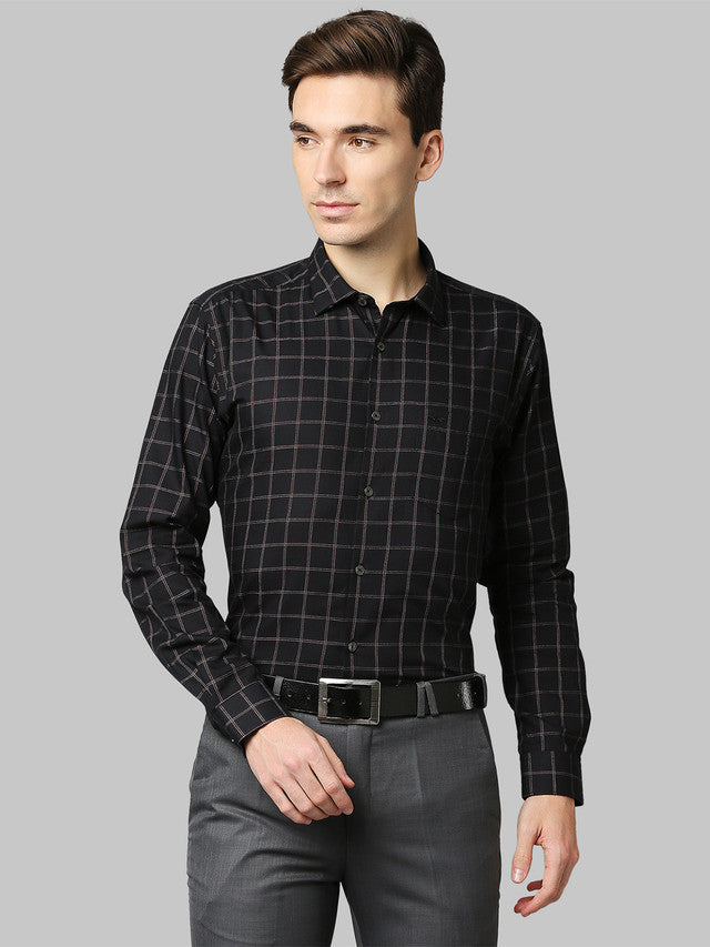 Park Avenue Black Casual Shirt 