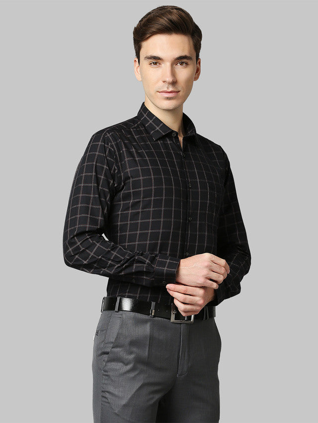 Park Avenue Black Casual Shirt 