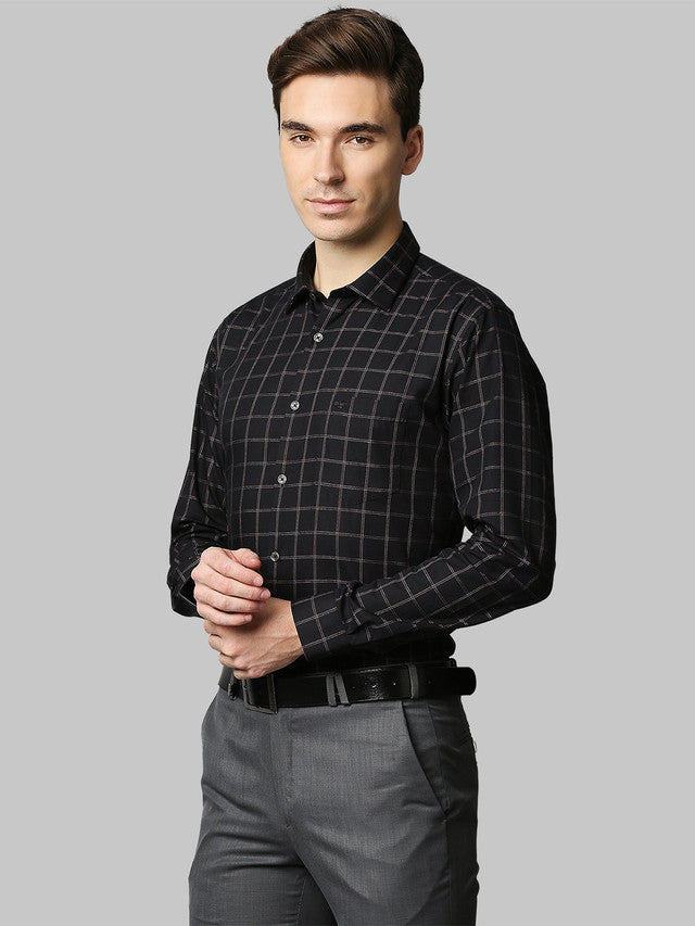 Park Avenue Black Casual Shirt 