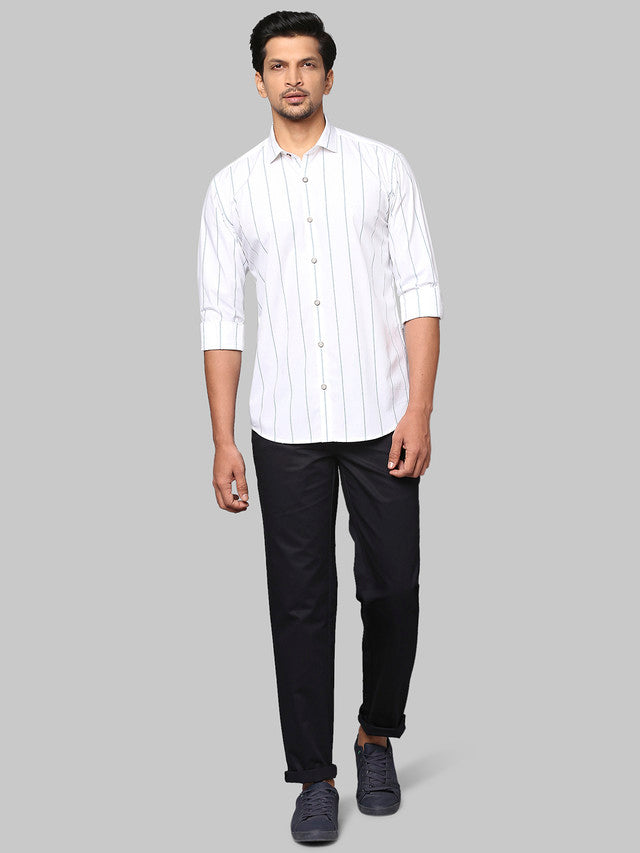 Park Avenue White Casual Shirt 