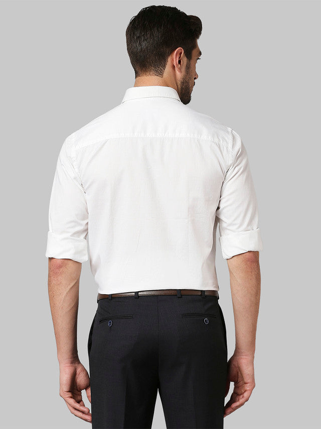 Park Avenue White Casual Shirt 