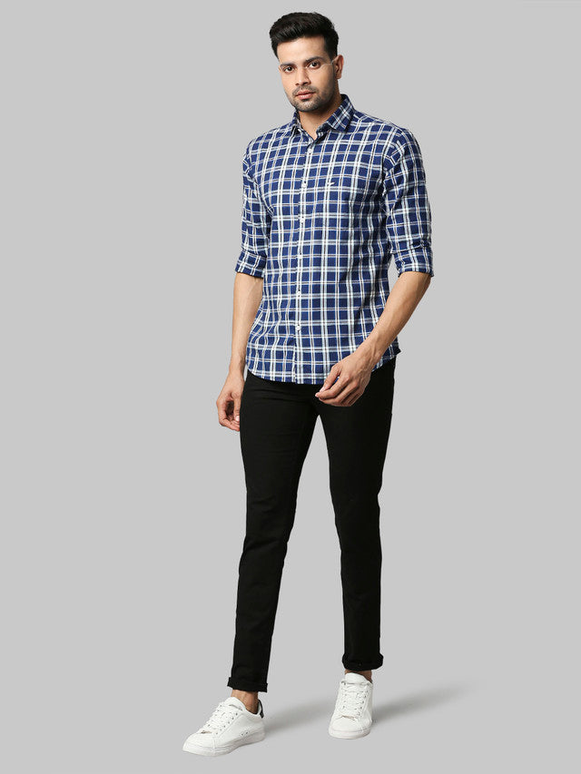 Park Avenue Green Casual Shirt 