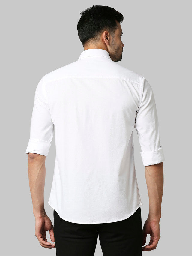 Park Avenue White Casual Shirt 