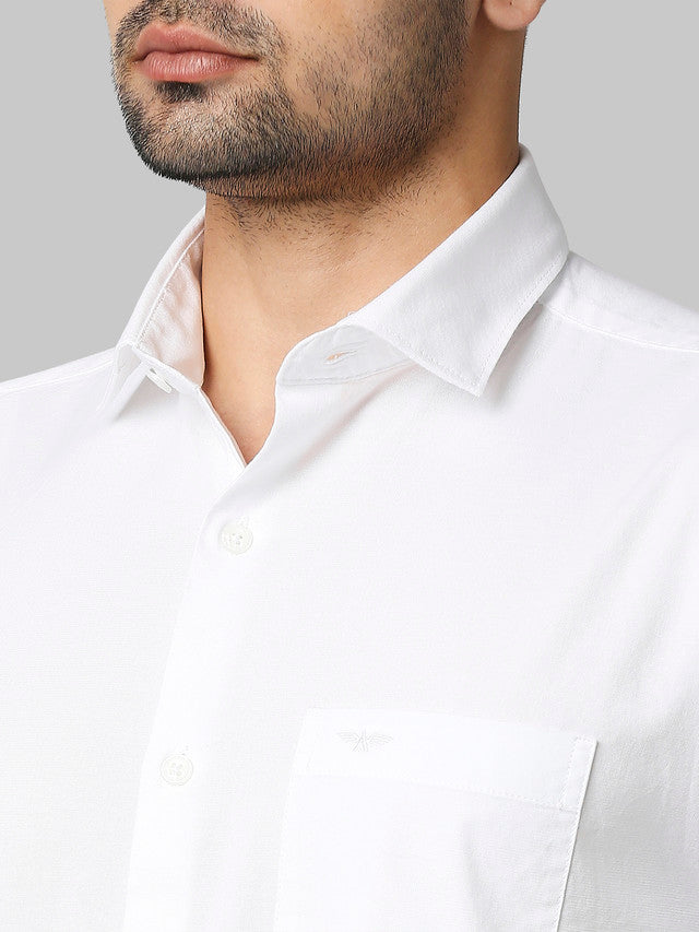 Park Avenue White Casual Shirt 