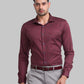 Park Avenue Red Casual Shirt