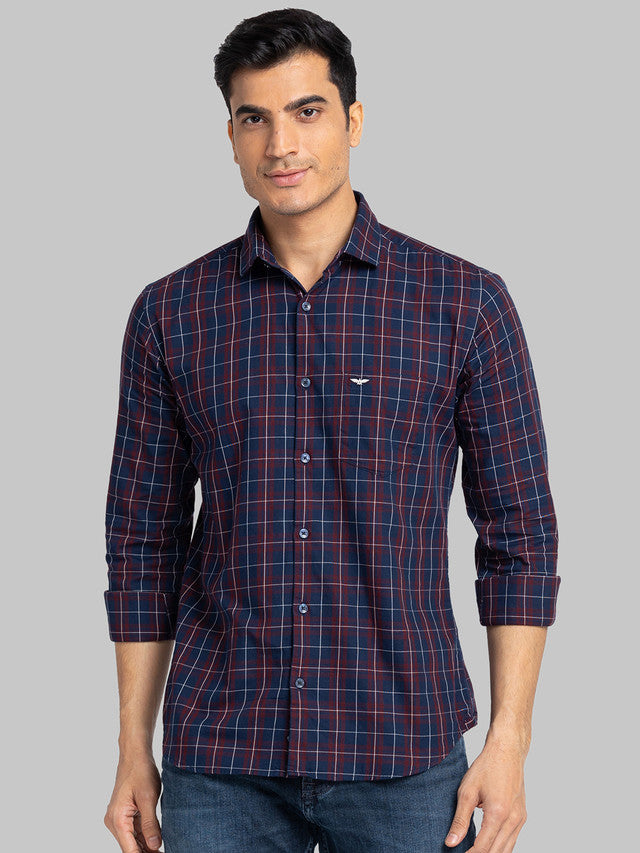 Park Avenue Red Casual Shirt 