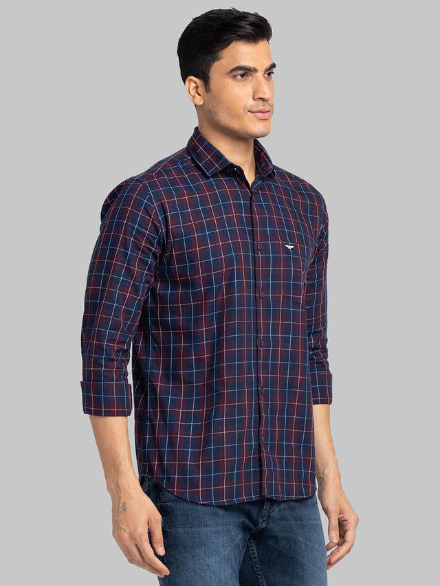 Park Avenue Red Casual Shirt 