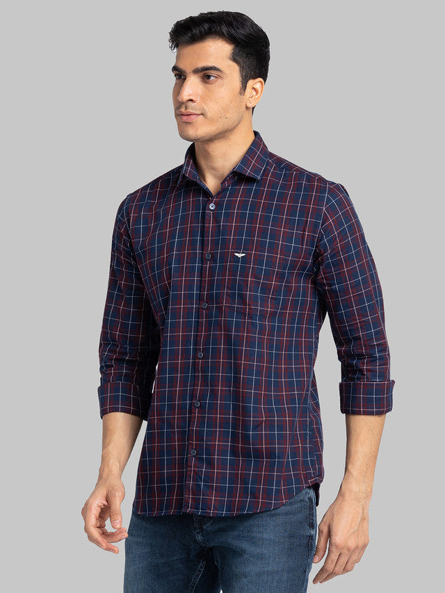 Park Avenue Red Casual Shirt 