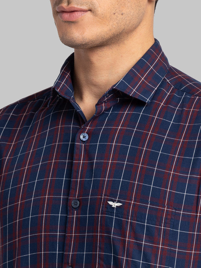 Park Avenue Red Casual Shirt 