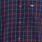 Park Avenue Blue Checks Slim Fit Cotton Casual Shirt