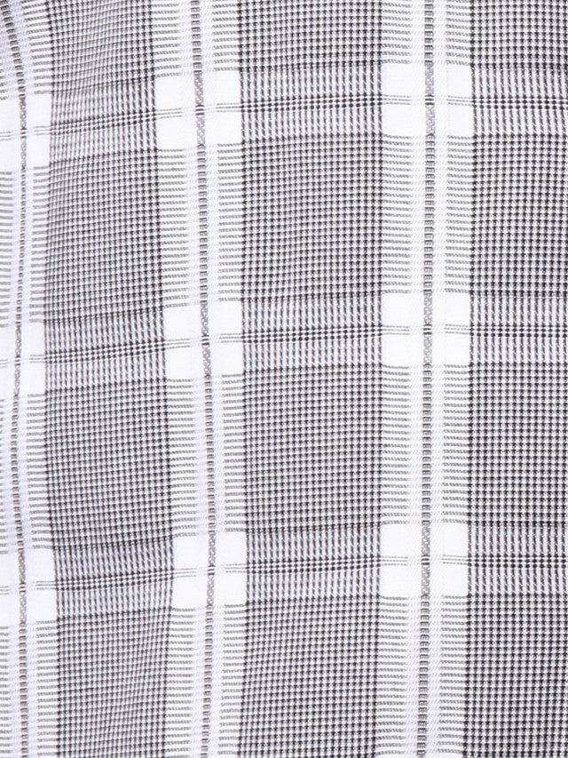 Park Avenue Men Grey Checkered Slim Fit Cotton Casual Shirt