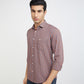 Men Slim Fit Dark Blue Shirt