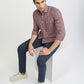 Men Slim Fit Dark Blue Shirt