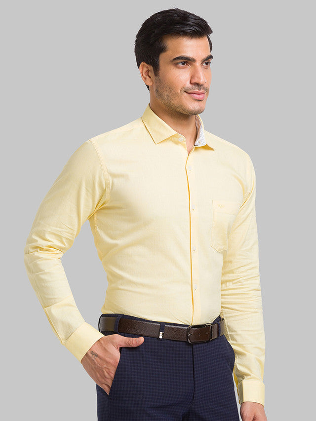 Park Avenue Yellow Casual Shirt 