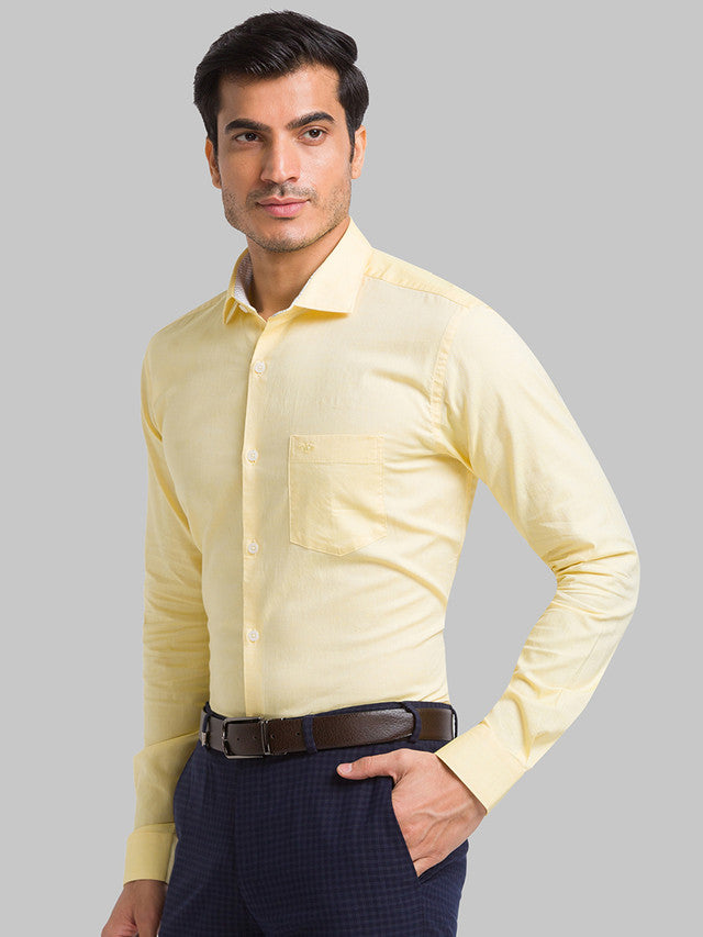 Park Avenue Yellow Casual Shirt 