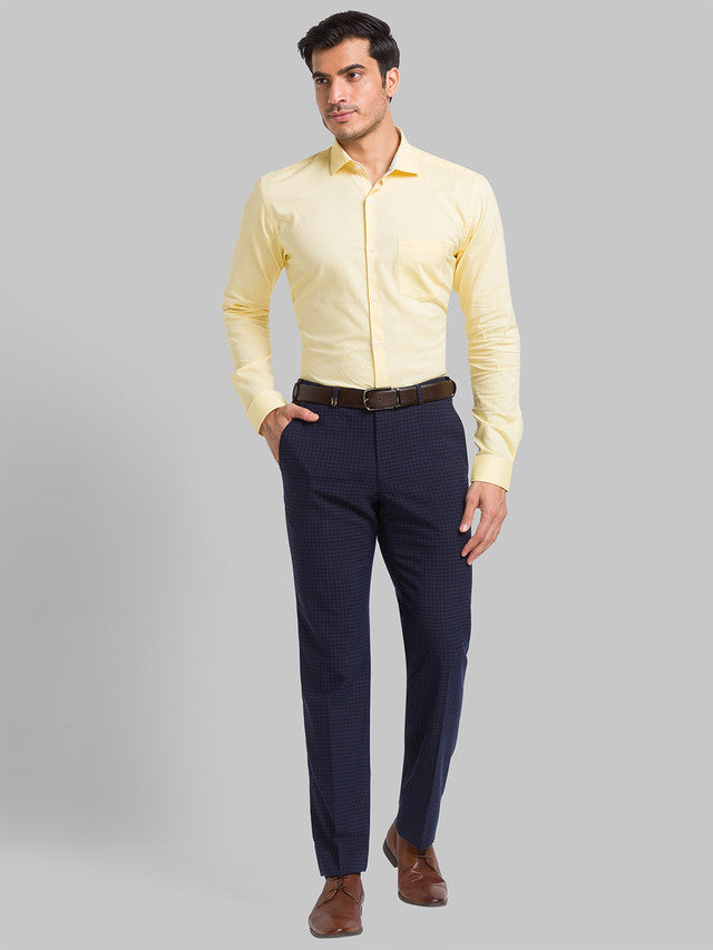 Park Avenue Yellow Casual Shirt 