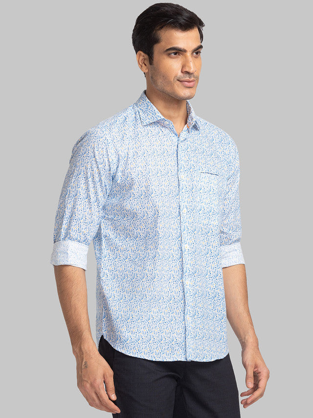 Park Avenue Blue Casual Shirt 