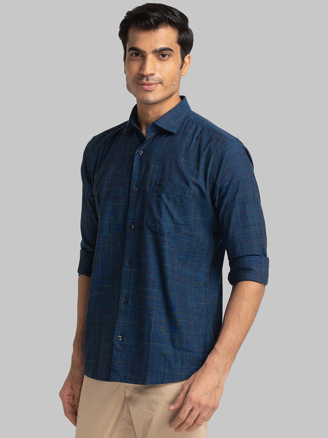 Park Avenue Blue Casual Shirt 