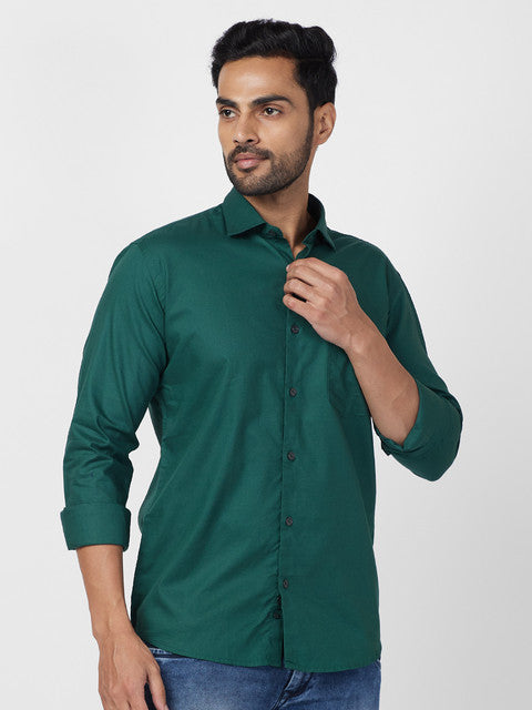 Park Avenue Green Casual Shirt